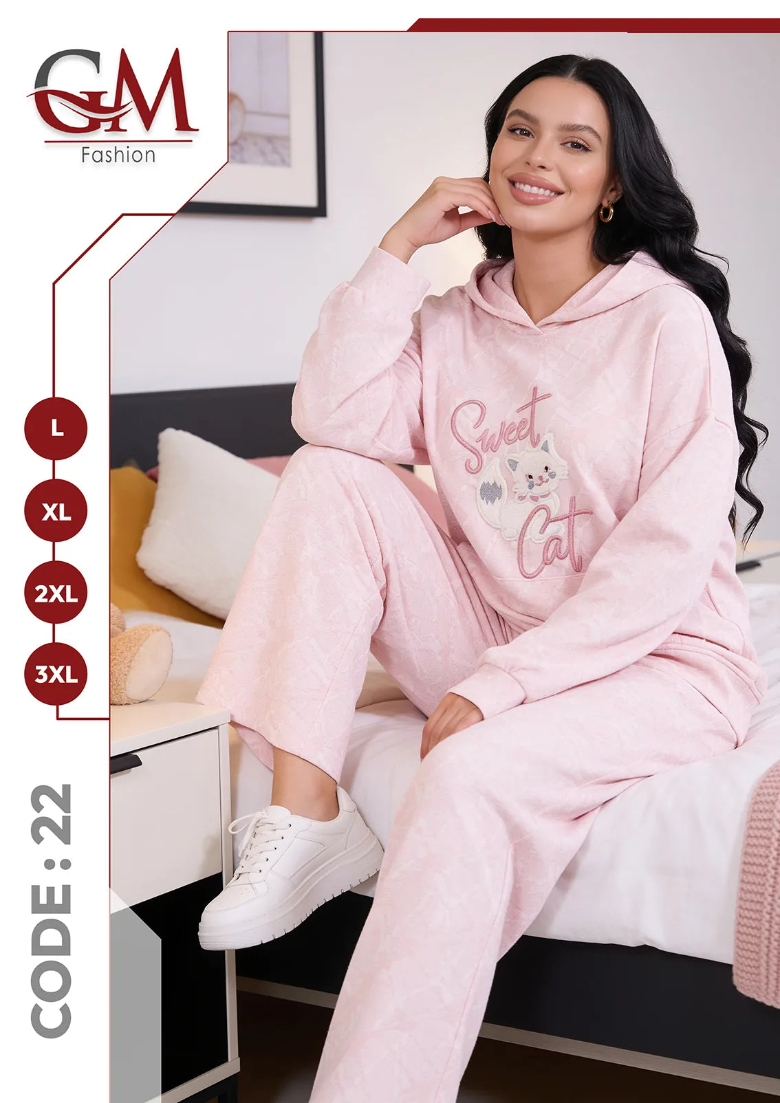ترينج حريمى هودى شتوى - موديل 22 - GM Fashion