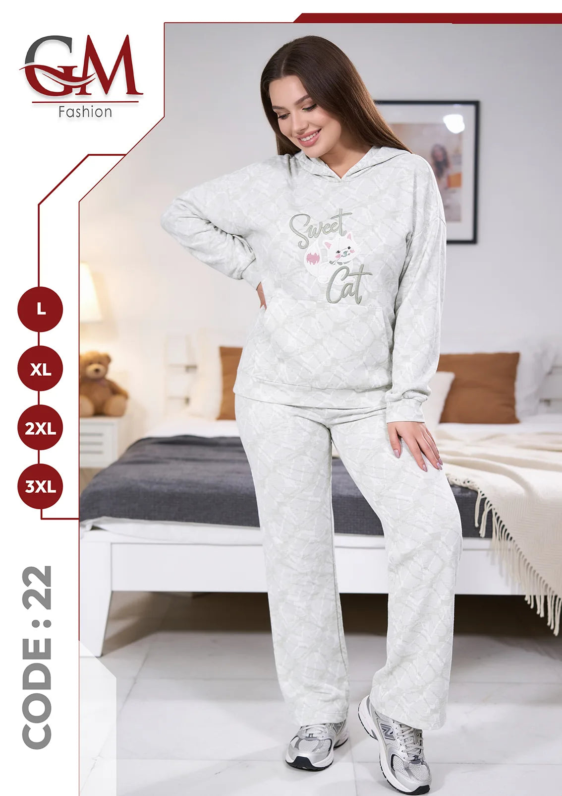 ترينج حريمى هودى شتوى - موديل 22 - GM Fashion