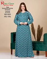 قميص نوم حريمي طويل بيج سايز كم طويل – Ramy Class موديل 2506
