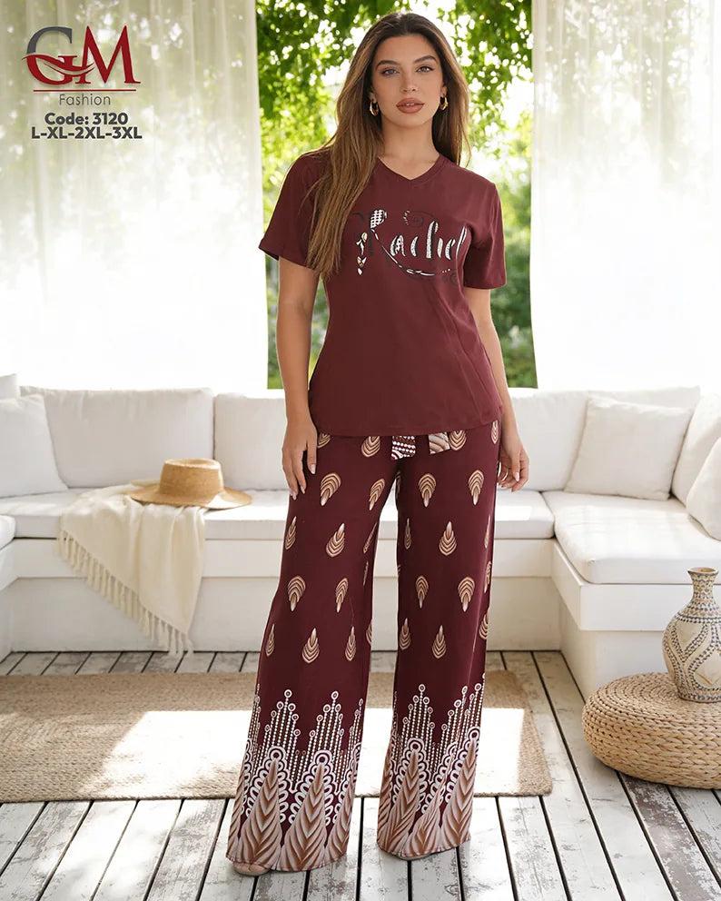 بيجامة حريمي صيفي Rachel – GM Fashion موديل 3120