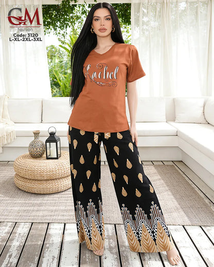 بيجامة حريمي صيفي Rachel – GM Fashion موديل 3120