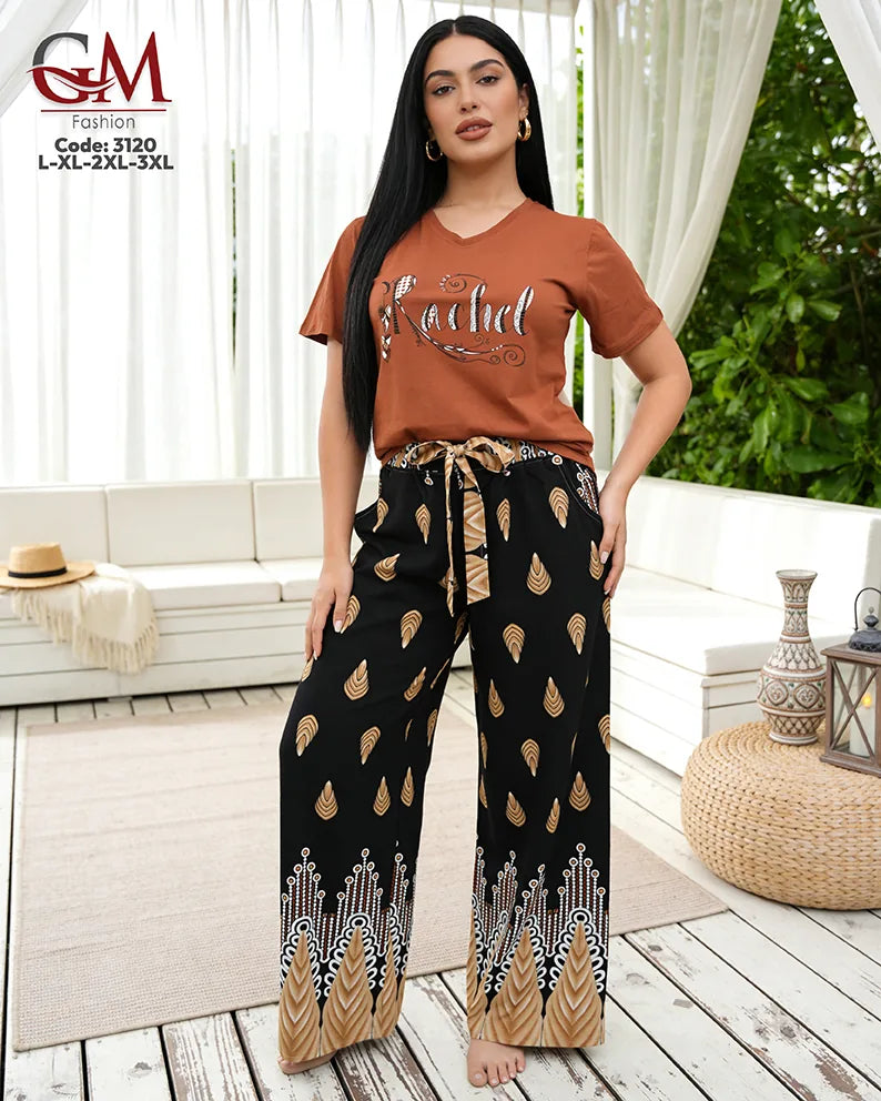 بيجامة حريمي صيفي Rachel – GM Fashion موديل 3120