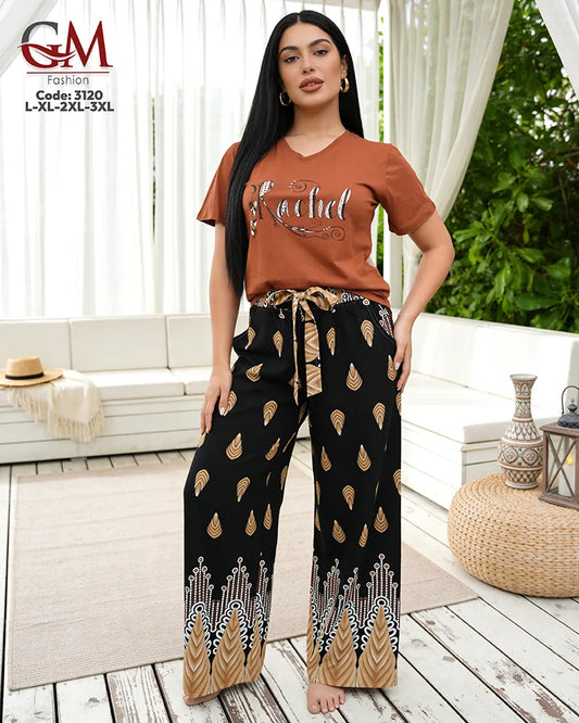 بيجامة حريمي صيفي Rachel – GM Fashion موديل 3120