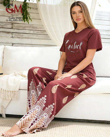 بيجامة حريمي صيفي Rachel – GM Fashion موديل 3120