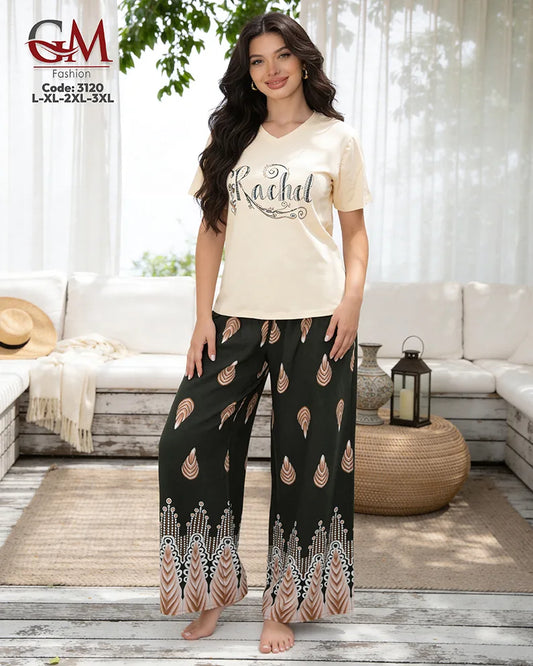 بيجامة حريمي صيفي Rachel – GM Fashion موديل 3120
