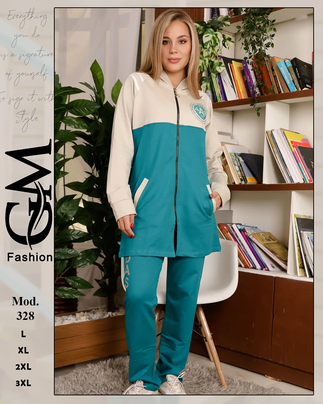 طقم شتوي حريمي قطعتين قطيفة مبطن – موديل 328 | GM Fashion