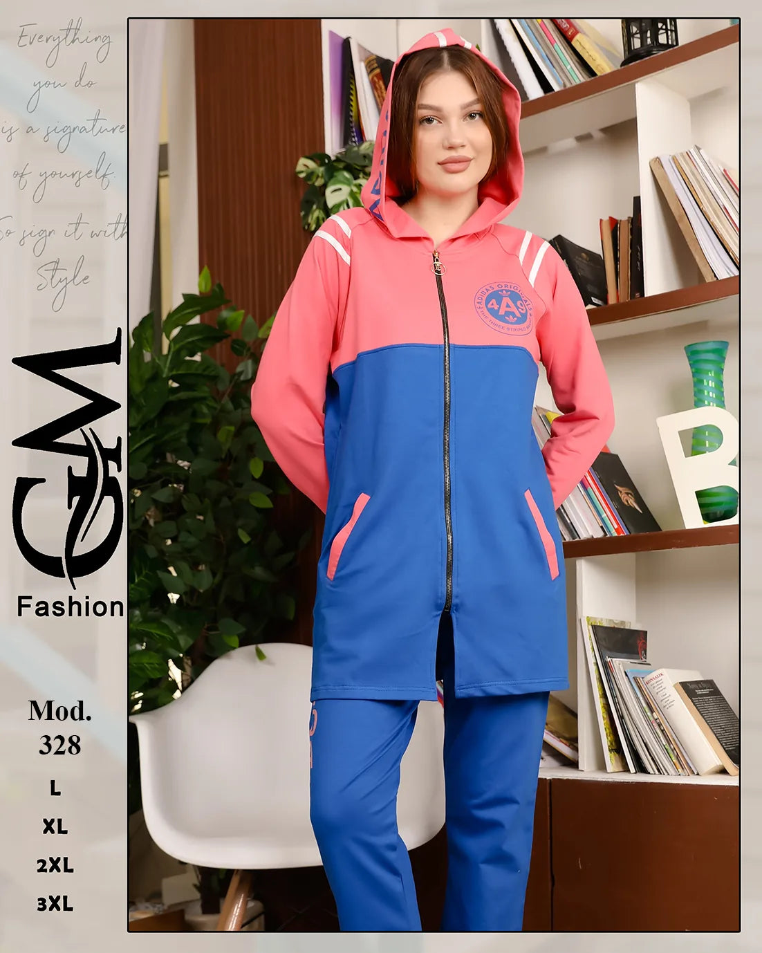 طقم شتوي حريمي قطعتين قطيفة مبطن – موديل 328 | GM Fashion