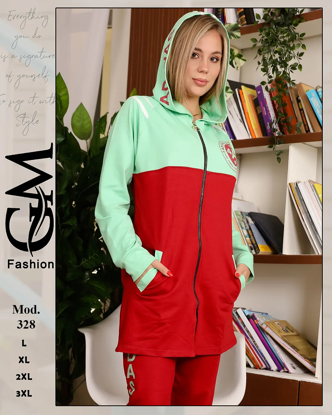 طقم شتوي حريمي قطعتين قطيفة مبطن – موديل 328 | GM Fashion