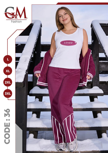 ترنج حريمى رياضى شتوى - موديل 36 - GM Fashion