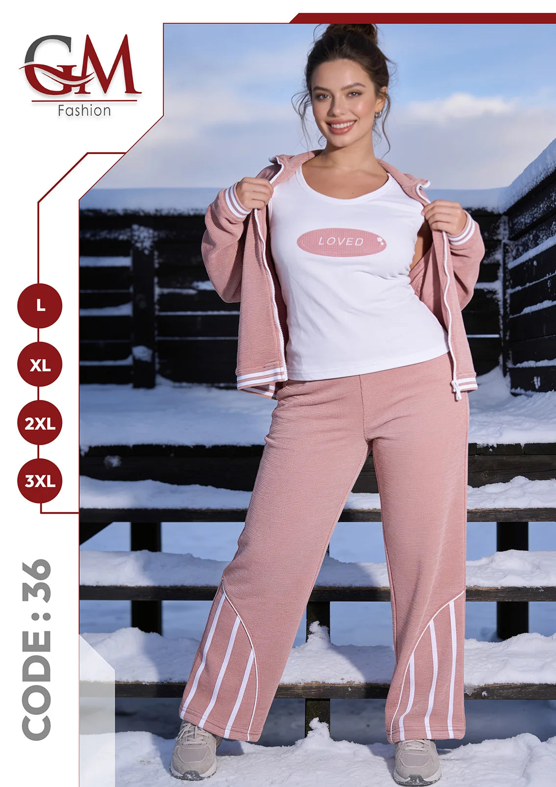 ترنج حريمى رياضى شتوى - موديل 36 - GM Fashion