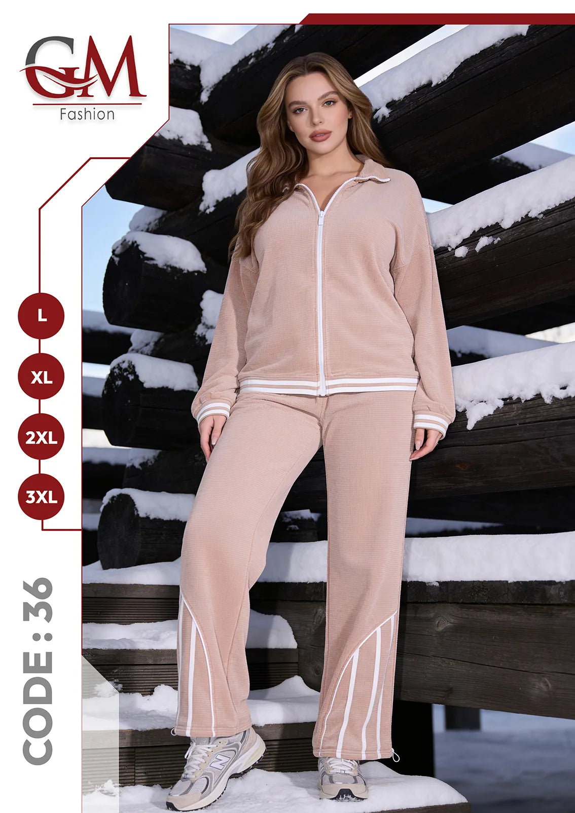 ترنج حريمى رياضى شتوى - موديل 36 - GM Fashion