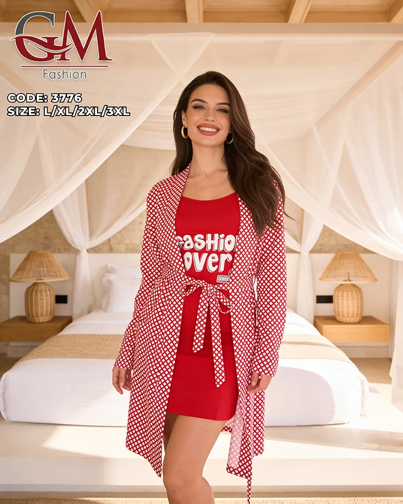 روب وفستان صيفي حريمي قطن عملي | GM Fashion موديل 3776