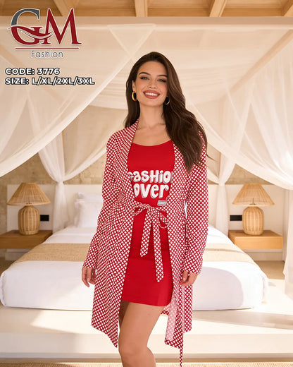روب وفستان صيفي حريمي قطن عملي | GM Fashion موديل 3776