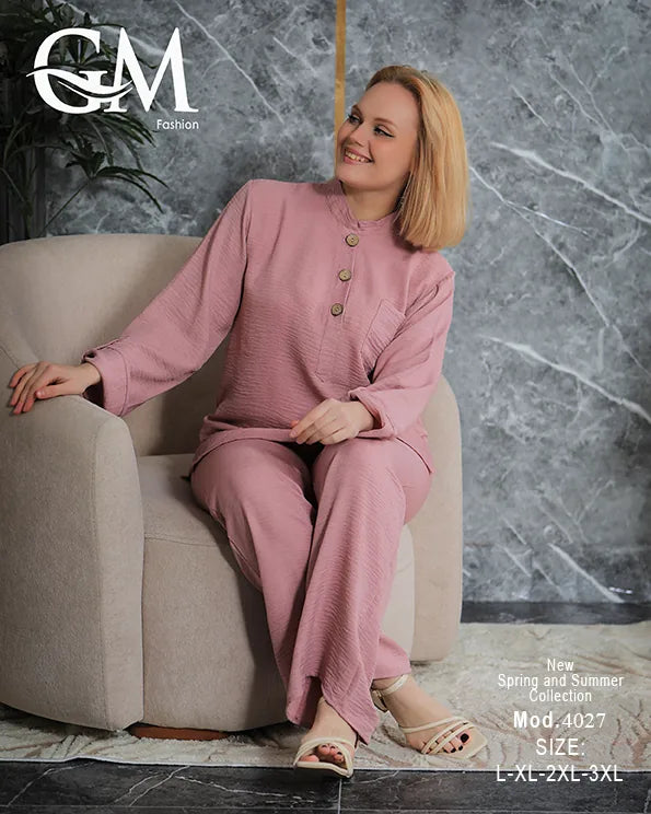 ترينج حريمي شيك مريح بخامة صيفي | GM Fashion موديل 4027