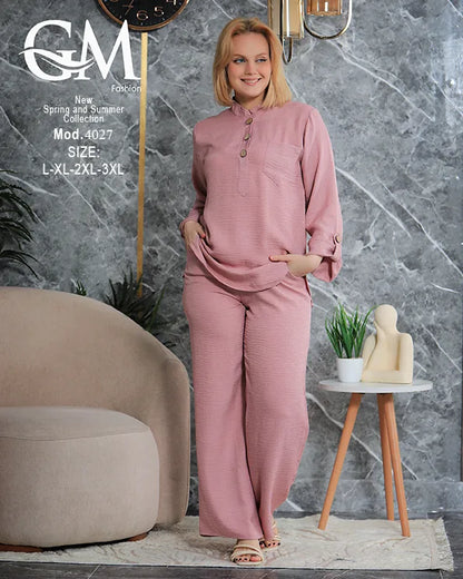 ترينج حريمي شيك مريح بخامة صيفي | GM Fashion موديل 4027