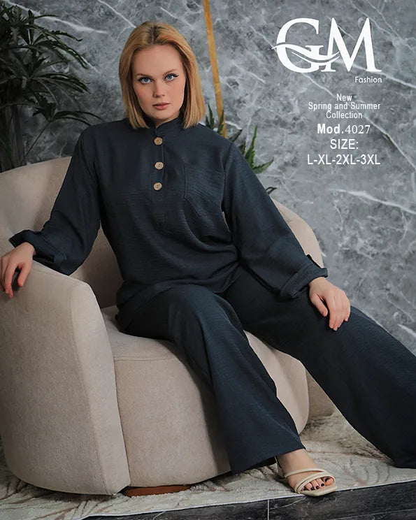 ترينج حريمي شيك مريح بخامة صيفي | GM Fashion موديل 4027