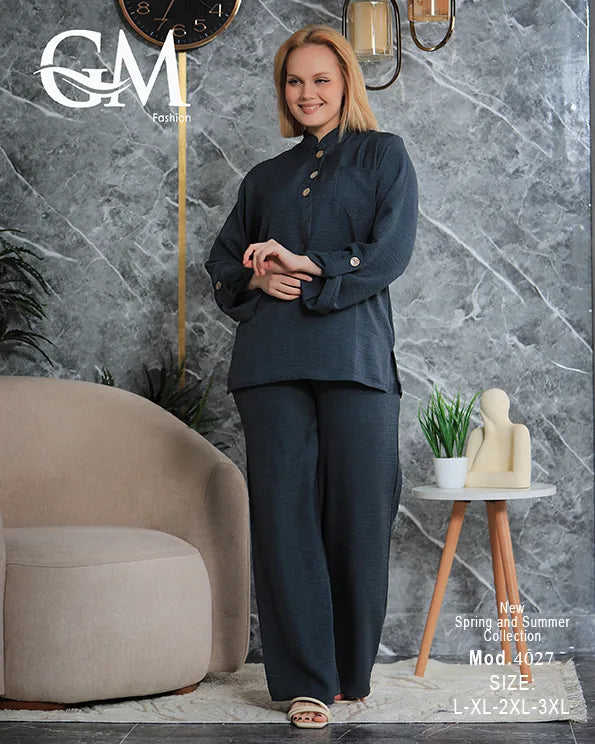 ترينج حريمي شيك مريح بخامة صيفي | GM Fashion موديل 4027