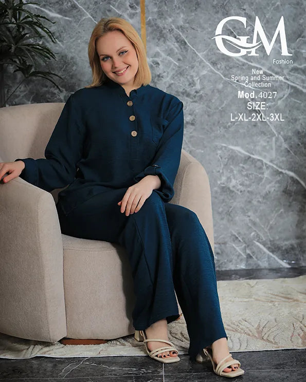 ترينج حريمي شيك مريح بخامة صيفي | GM Fashion موديل 4027