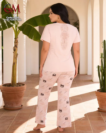 بيجامة حريمي صيفي Be Happy – GM Fashion موديل 4520