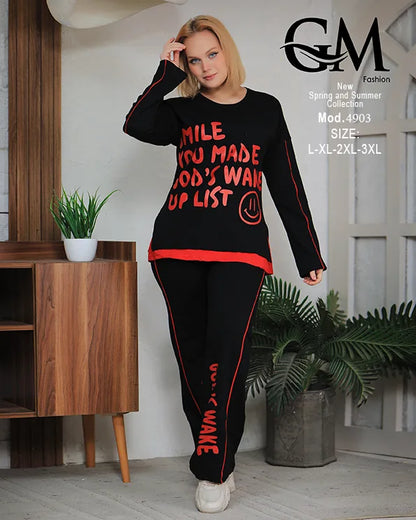 ترينج حريمي كاجوال بطباعة جرافيك شيك | GM Fashion موديل 4903