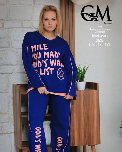 ترينج حريمي كاجوال بطباعة جرافيك شيك | GM Fashion موديل 4903