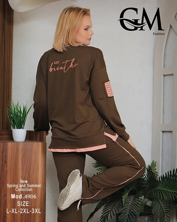 ترينج حريمي رياضي كاجوال مريح | GM Fashion موديل 4906