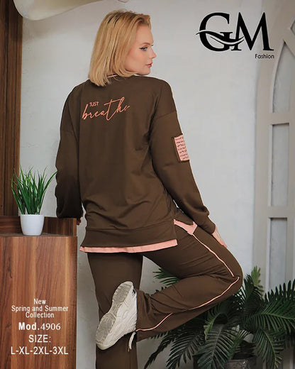 ترينج حريمي رياضي كاجوال مريح | GM Fashion موديل 4906