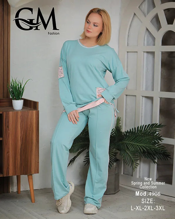 ترينج حريمي رياضي كاجوال مريح | GM Fashion موديل 4906