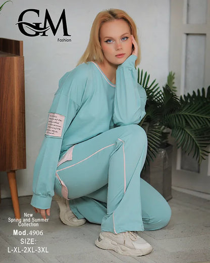 ترينج حريمي رياضي كاجوال مريح | GM Fashion موديل 4906