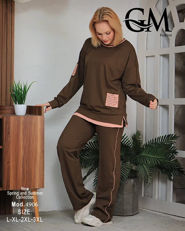 ترينج حريمي رياضي كاجوال مريح | GM Fashion موديل 4906
