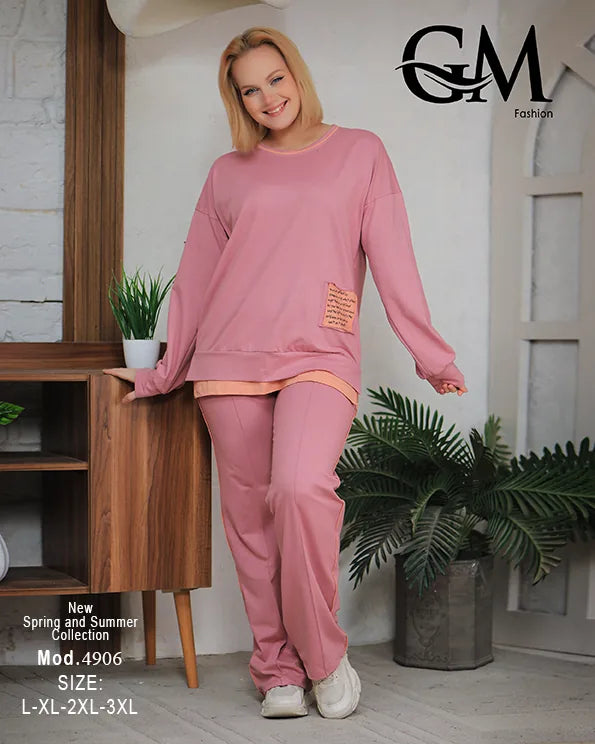 ترينج حريمي رياضي كاجوال مريح | GM Fashion موديل 4906