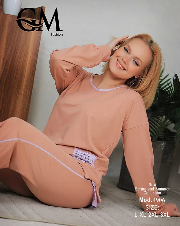 ترينج حريمي رياضي كاجوال مريح | GM Fashion موديل 4906
