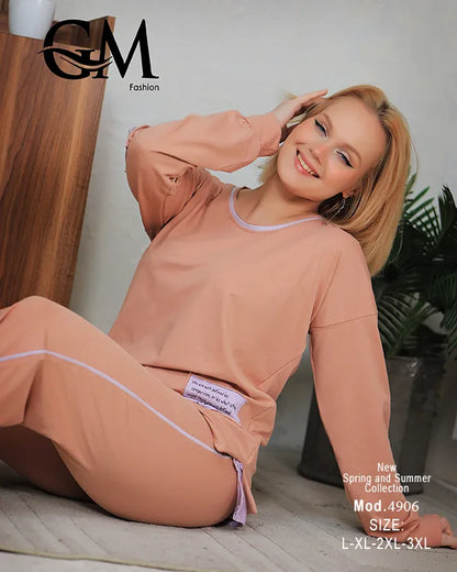 ترينج حريمي رياضي كاجوال مريح | GM Fashion موديل 4906