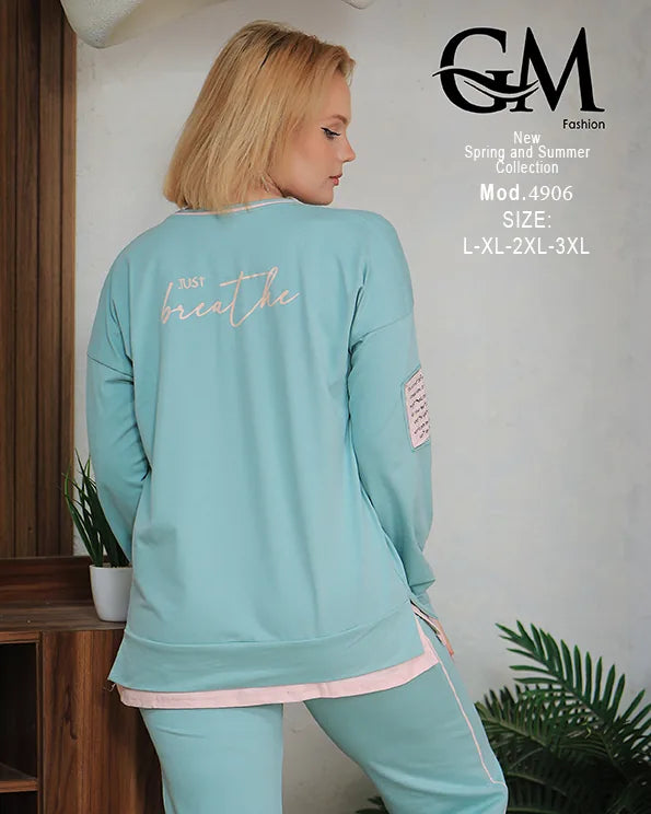 ترينج حريمي رياضي كاجوال مريح | GM Fashion موديل 4906