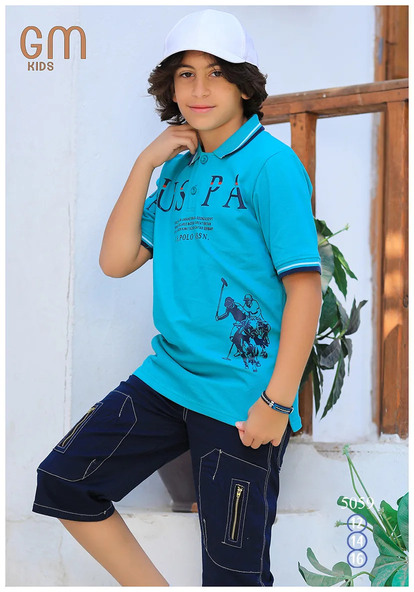 ترنج ولادي قطن صيفي – موديل 5059 من GM Kids