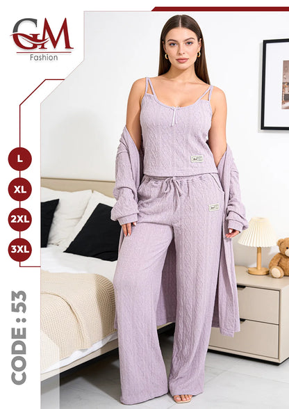 ترنج شتوى حريمى 3 قطع موديل 53 - GM Fashion