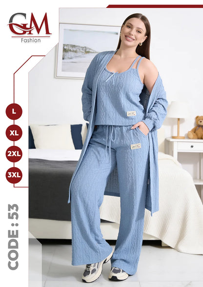 ترنج شتوى حريمى 3 قطع موديل 53 - GM Fashion