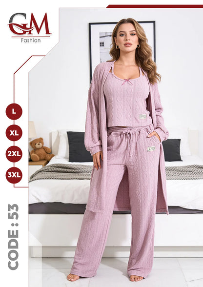 ترنج شتوى حريمى 3 قطع موديل 53 - GM Fashion