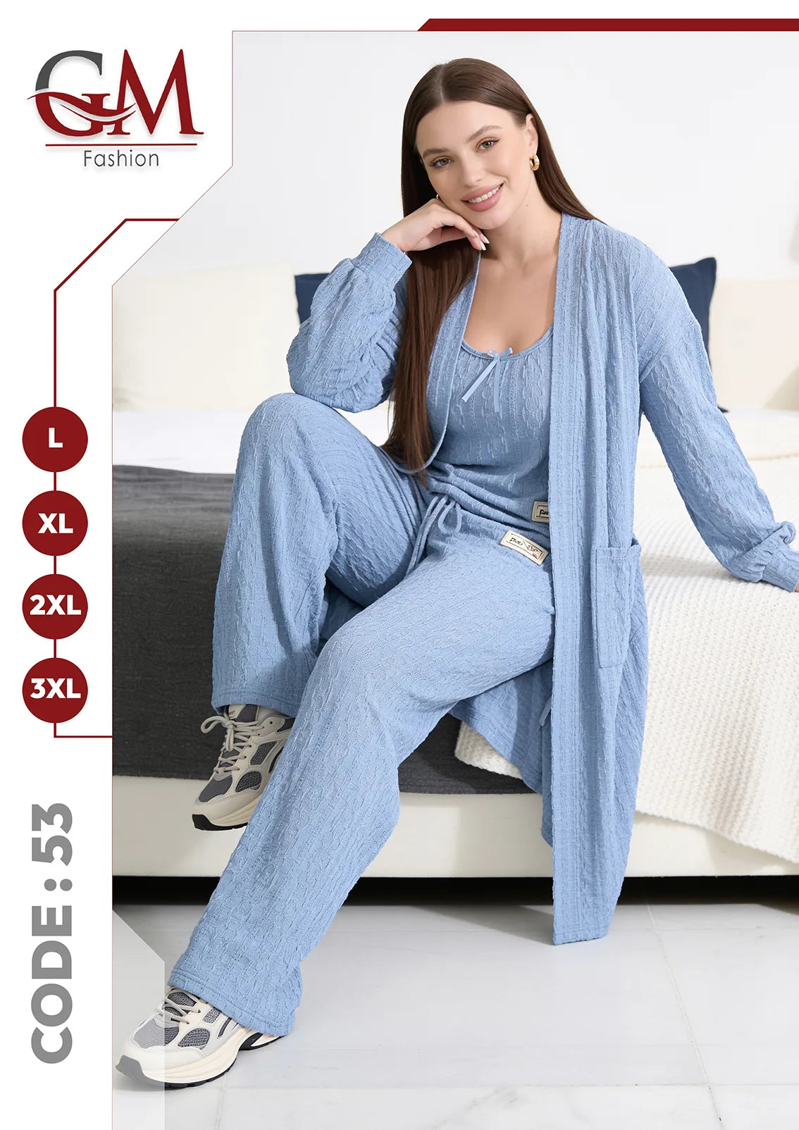 ترنج شتوى حريمى 3 قطع موديل 53 - GM Fashion