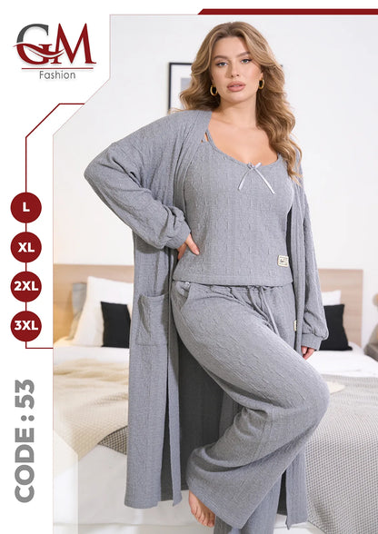 ترنج شتوى حريمى 3 قطع موديل 53 - GM Fashion