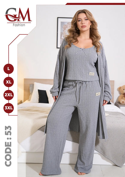 ترنج شتوى حريمى 3 قطع موديل 53 - GM Fashion