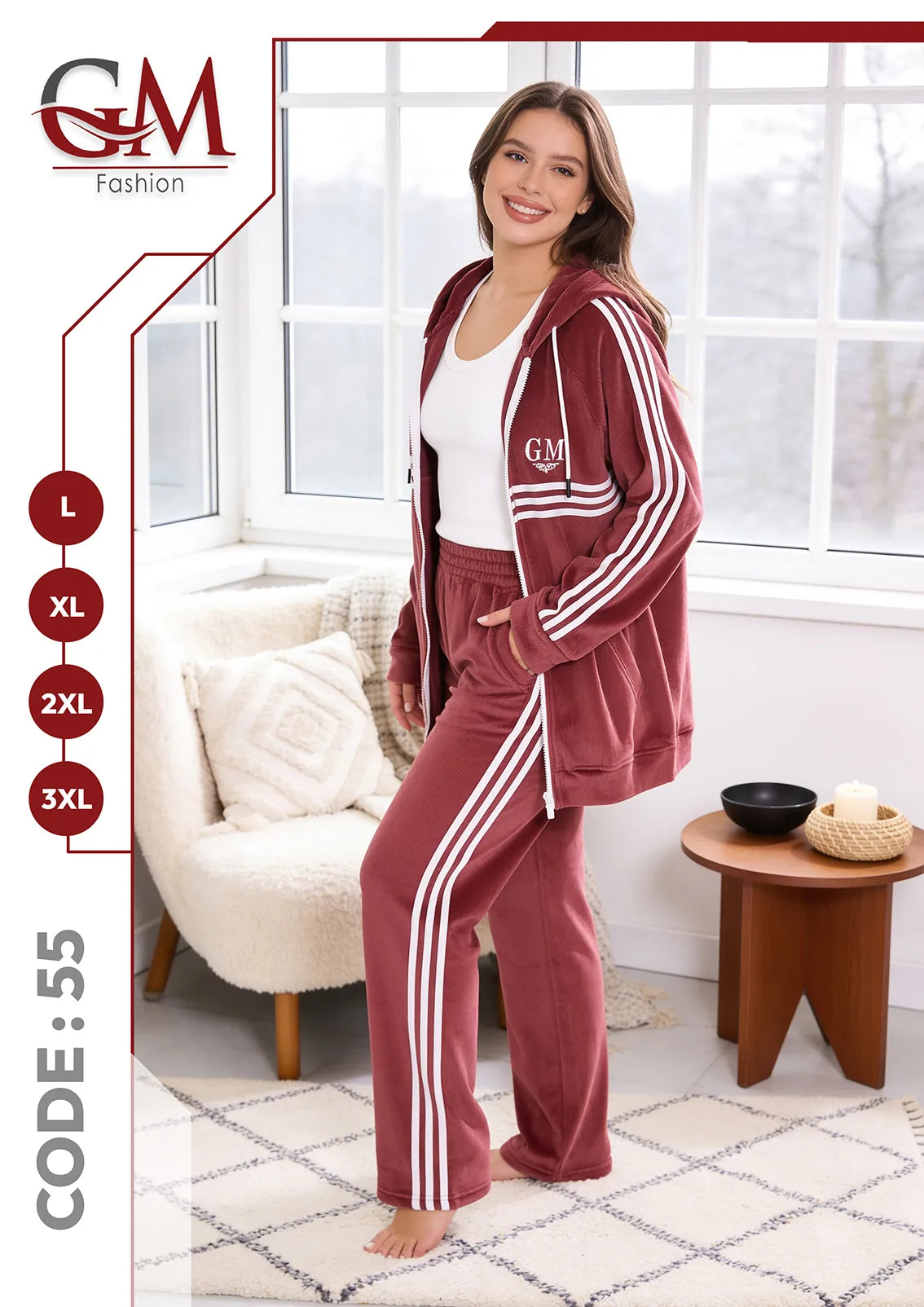 ترنج شتوى 3 قطع موديل 55 - GM Fashion