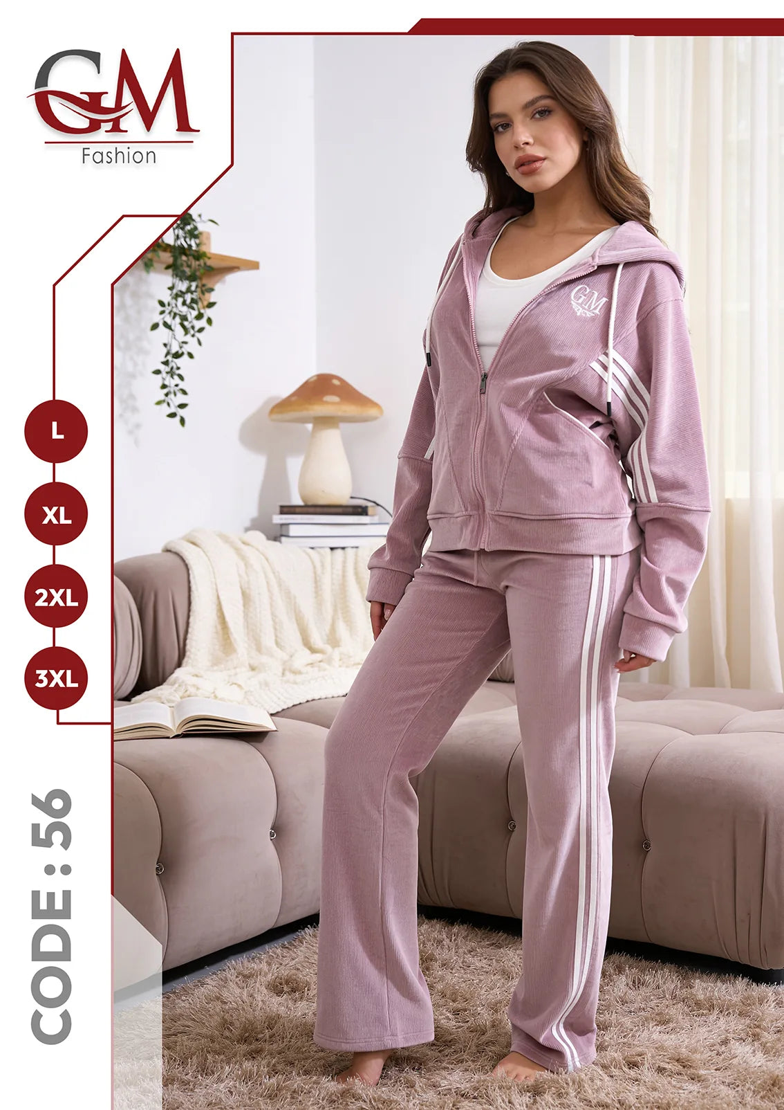 ترنج كاجوال حريمى 3 قطع - موديل 56 - GM Fashion