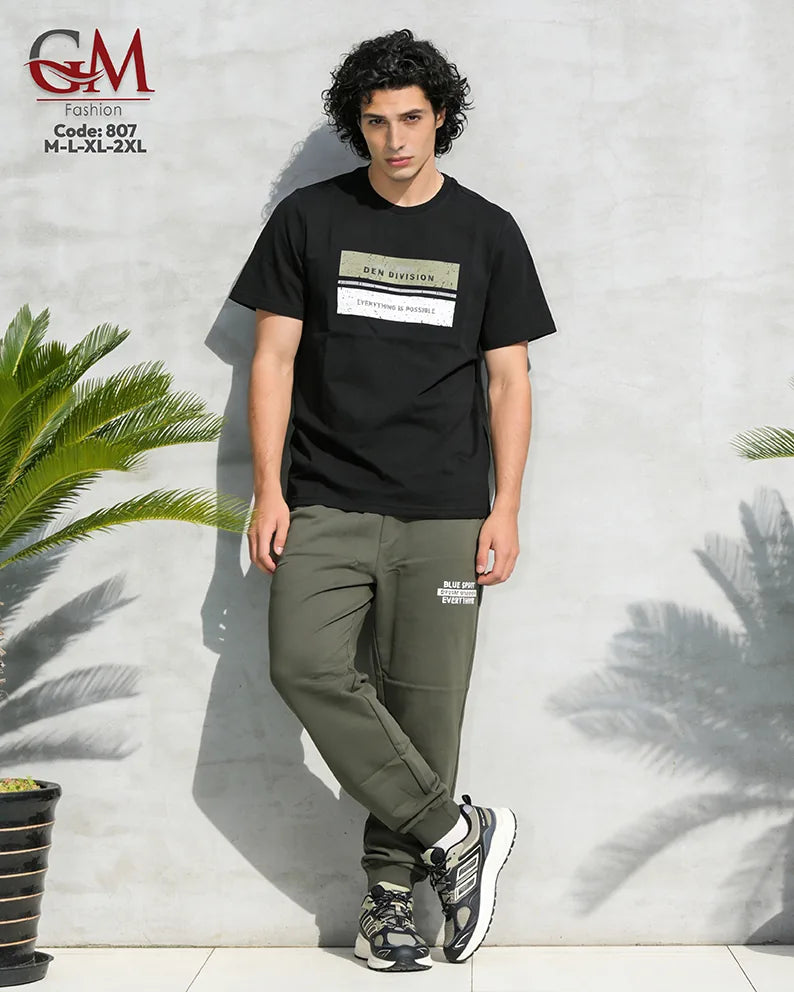ترنج رجالي صيفي Blue Spirit بطباعة عصرية – GM Fashion موديل 807