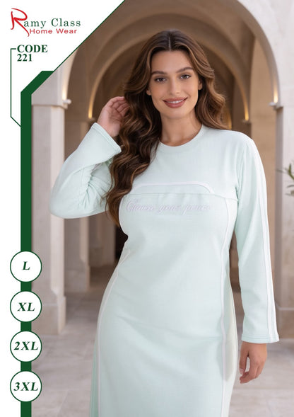جلابية حريمي بتفاصيل رياضية – Ramy Class كود 221